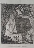 Caverne du Fort St. Pierre a Maastricht ORIGINELE Gravure, Ophalen of Verzenden
