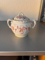 Antiek Servies met Bloemmotief - 11 Delig, Ophalen of Verzenden