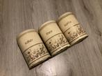 Vintageset van 3  Brabantia voorraad blikken, Verzamelen, Ophalen of Verzenden, Zo goed als nieuw, Koffie
