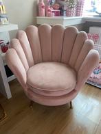 Richmond perla roze velvet schelp fateauil, Ophalen, Zo goed als nieuw, Rond