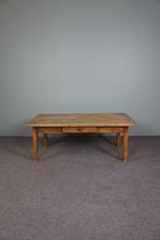 Stoere Franse antieke salontafel, Ophalen, Gebruikt, 100 tot 150 cm, 50 tot 100 cm