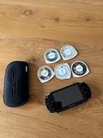 Sony PSP met 5 spellen en hoesje, Studio Larilo, Met games, Zwart, Zo goed als nieuw