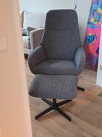 Montel Vision Draaifauteuil + Voetenbank, Huis en Inrichting, Fauteuils, Ophalen, 75 tot 100 cm, Zo goed als nieuw, Stof