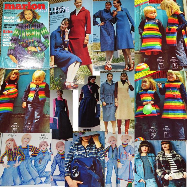 3 marions vintage patronen : vintage mode maken 1976, Hobby en Vrije tijd, Kledingpatronen, Zo goed als nieuw, Vrouw, Marion, Verzenden