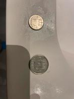 2 Wilhelmina munten 1948, Postzegels en Munten, Munten | Nederland, Verzenden, Koningin Wilhelmina, 10 cent, Losse munt