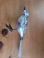 Zilvere vogel kerstbal oud, Ophalen of Verzenden