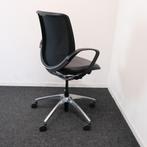 Giroflex 313, Bureaustoel, Zwart Leder, Bureaustoelen, Ophalen of Verzenden, Gebruikt, Zwart, Bureaustoel