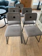 5 Zuiver eetkamerstoelen - Lichtgrijs, z.g.a.n., Huis en Inrichting, Ophalen, Zo goed als nieuw, Vijf, Zes of meer stoelen, Modern