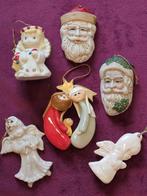 6 vintage porselein kerst ornamenten hangers, Ophalen