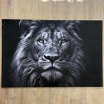 Plexiglas schilderij leeuw zwart wit 120x80 cm, Huis en Inrichting, Oorspronkelijke maker, Nieuw, Ophalen of Verzenden, Print