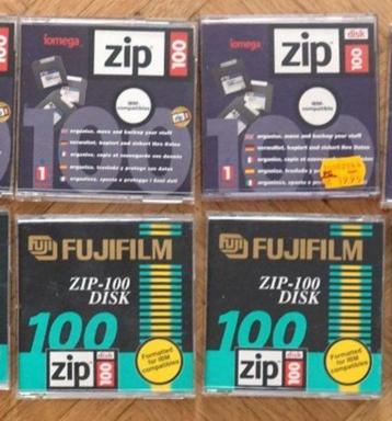 5x ZIP DISK 100MB IOMEGA en FUJI