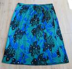 Rok + blouson Maat 42 Paars/groen/zwart, Maat 42/44 (L), Ophalen of Verzenden, Zo goed als nieuw, Onder de knie