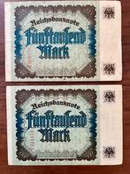 Duitse Reichsbanknote 5000 Mark - Setje, Ophalen of Verzenden, Duitsland, Setje