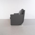 1x Leolux Timandra 2-zits/148cm Bank Donkergrijs Leer, Huis en Inrichting, Tweepersoons, 75 tot 100 cm, Ophalen of Verzenden, Zo goed als nieuw