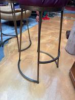 Vintage retro messing koper barkrukken 75 cm zithoogte, Ophalen, Zo goed als nieuw, 60 tot 90 cm