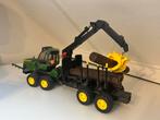 Bruder John Deere Houttransport Tractor met Kraan, Ophalen of Verzenden, Zo goed als nieuw