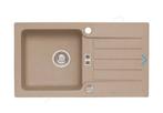 Nieuw! Alveus Niagara 30 Granieten Spoelbak- Beige, Huis en Inrichting, Keuken | Keukenelementen, Ophalen, Beige, Nieuw, 50 tot 100 cm