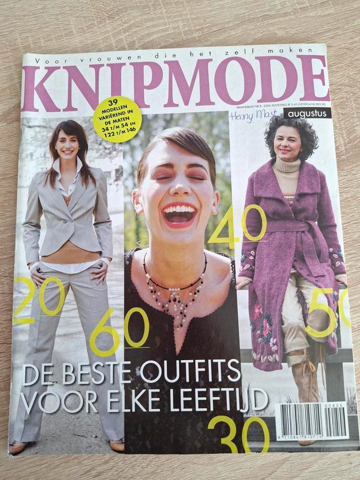 Knipmode Augustus 2006, Hobby en Vrije tijd, Kledingpatronen, Ophalen of Verzenden
