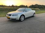 Audi A4 1.8 Turbo  Cabriolet, lederen bekleding., Auto's, Voorwielaandrijving, Zwart, 4 cilinders, Cabriolet