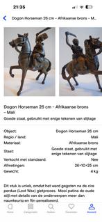 Bronzen beeld van ruiter te paard, Ophalen of Verzenden