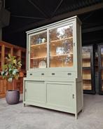 Mosgroene Winkelkast | Buffetkast | Servieskast #1199, Huis en Inrichting, Kasten | Buffetkasten, Niet ingevuld, 200 cm of meer