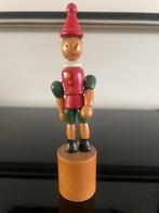 Vintage Houten Pinokkio druk popje 14 cm, Ophalen of Verzenden