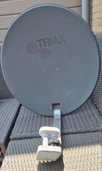 Triax schotel 62cm Quad DUO LNB en beugel, Ophalen, Gebruikt, (Schotel)antenne
