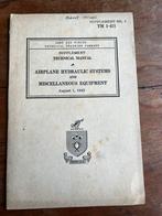WO2 Amerikaans Voorschrift Hydrauliek vliegtuig 1942 kleur, Verzamelen, Militaria | Tweede Wereldoorlog, Amerika, Verzenden, Boek of Tijdschrift