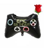 Game on folie ballon game controller versiering gaming, Ophalen of Verzenden, Nieuw, Versiering, Verjaardag