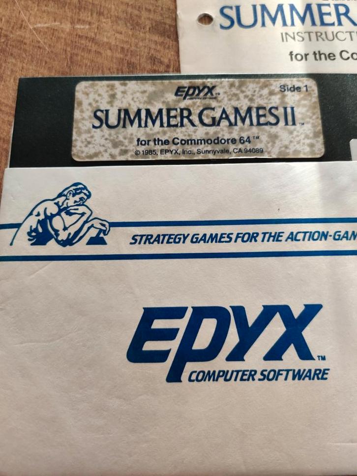 Summer Games II Commodore 64 - Compleet met Beschrijving, Spelcomputers en Games, Games | Overige, Gebruikt, Sport, 2 spelers