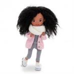Pop Doll met kleding Poppen haar gympen jasje teddybeer, Verzenden, Zo goed als nieuw, Pop, Levensecht of Reborn