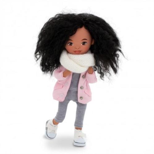 Pop Doll met kleding Poppen haar gympen jasje teddybeer, Verzamelen, Poppen, Zo goed als nieuw, Pop, Levensecht of Reborn, Verzenden