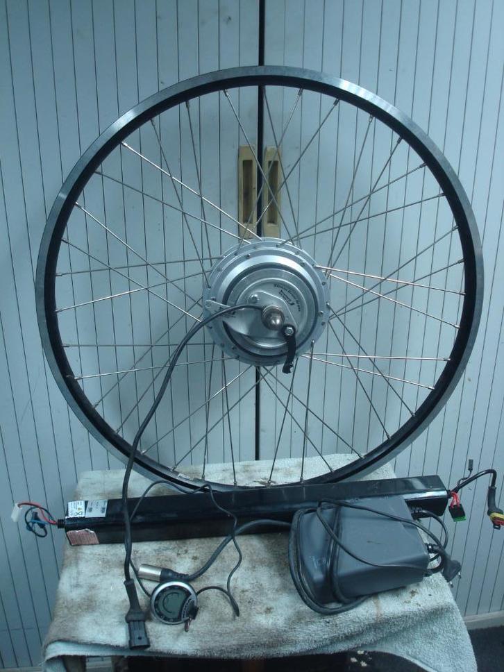 ACHTERWIEL met MOTOR van een KOGA MIYATA TESLA ., Fietsen en Brommers, Fietsonderdelen, Zo goed als nieuw, Algemeen, Wiel, Ophalen of Verzenden