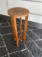 Rond houten bijzettafeltje, Huis en Inrichting, Tafels | Bijzettafels, Ophalen, Gebruikt