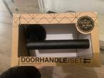 Zwarte deurklinken set van 12! (Matzwart), Doe-het-zelf en Verbouw, Hang- en Sluitwerk, Ophalen, Nieuw, Rvs, Klink of Kruk