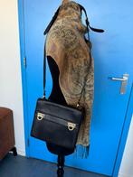 Salvatore Ferragamo Mya Double Lock Crossbody Bag, Verzenden, Zo goed als nieuw, Zwart, Schoudertasje