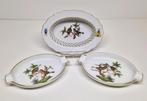 Herend opengewerkt mandje & asbakjes Rothschild Bird decor., Antiek en Kunst, Antiek | Porselein, Ophalen of Verzenden