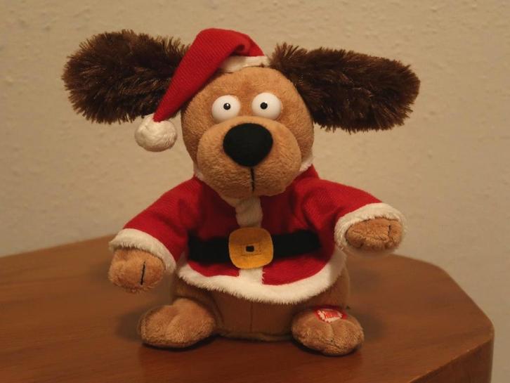 zingend dansend grappig kerst hondje, met geluid en beweging, Diversen, Kerst, Gebruikt, Verzenden