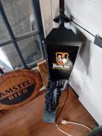 Mooie Hertog-Jan lantaarn Voor aan de Mancave of schutting, Verzamelen, Biermerken, Ophalen, Zo goed als nieuw, Reclamebord, Plaat of Schild