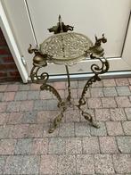 Antiek plantentafeltje/bijzettafeltje, Huis en Inrichting, Tafels | Bijzettafels, Minder dan 55 cm, Gebruikt, Metaal of Aluminium