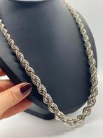 A326 Prachtige zilveren rope ketting 61 cm, Ophalen of Verzenden, Zo goed als nieuw, X, Zilver