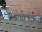 5x diverse bierglazen *ZGAN* €0,50 per stuk, Ophalen of Verzenden, Zo goed als nieuw, Bierglas