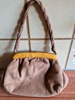 Aparte vintage tas, Ophalen of Verzenden, Zo goed als nieuw, Geel, Handtas