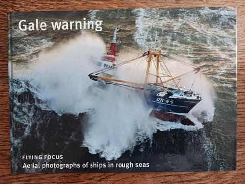Ongelezen/nieuw Gale warning - schepen in de storm, Verzamelen, Scheepvaart, Nieuw, Kaart, Foto of Prent, Motorboot, Ophalen of Verzenden