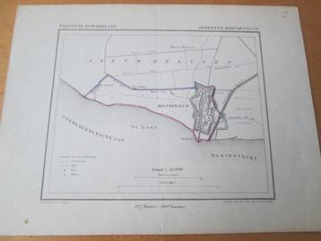Helvoetsluis. Kuijper kaartje  gemeente Helvoetsluis. 1866 beschikbaar voor biedingen