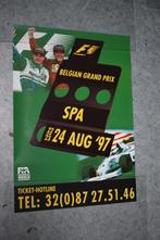 poster F1 belgian grand prix spa 97 Schumacher, Ophalen of Verzenden, Zo goed als nieuw, Formule 1