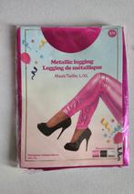Roze metallic legging L/XL - NIEUW, Carnaval, Maat 42/44 (L), Nieuw, Ophalen of Verzenden