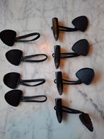 4 Leren houtje touwtje Lussen knoop jas of vest donkerblauw, Ophalen of Verzenden, Zo goed als nieuw, Rits of Sluiting