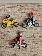 Playmobil 3 crossmotoren, Ophalen of Verzenden, Gebruikt, Los playmobil