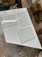 3 Facet geslepen raampjes 22x18cm, Antiek en Kunst, Antiek | Glas en Kristal, Ophalen